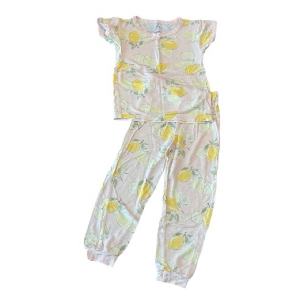 Lemon Print Kids Pajamas